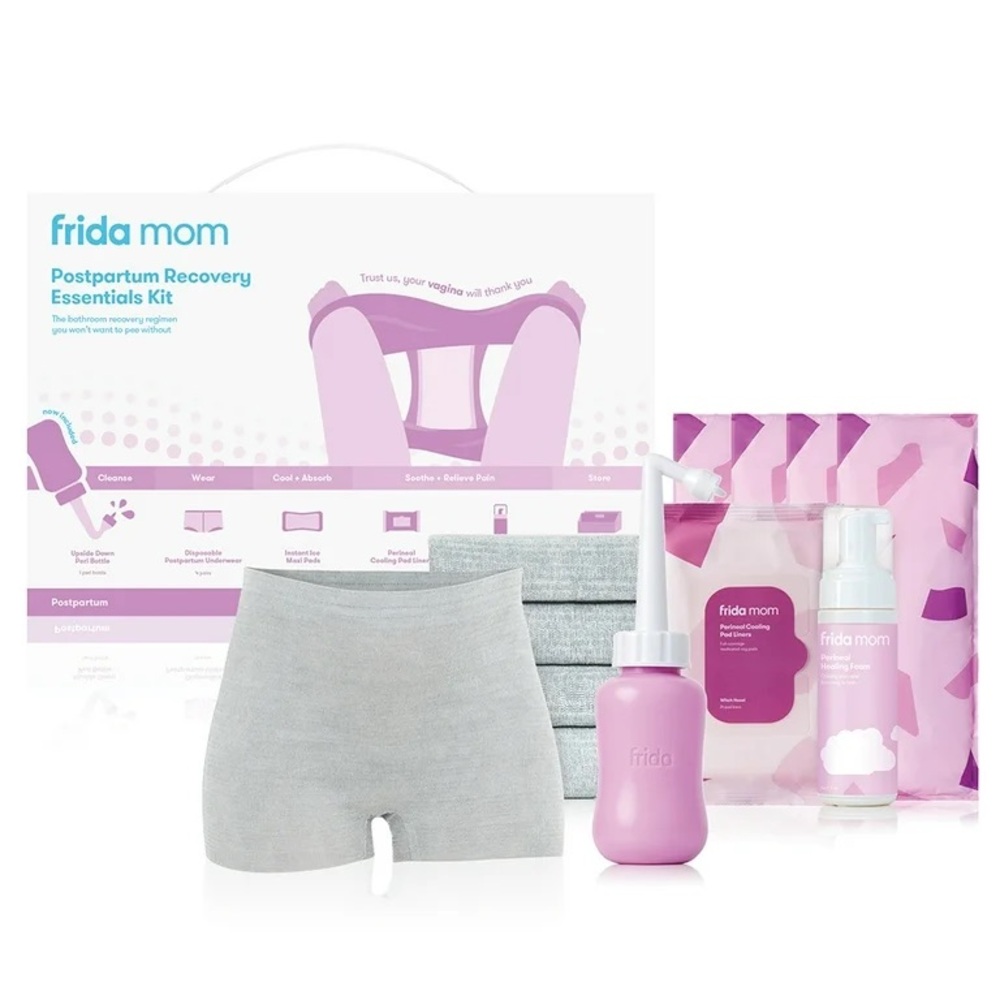 Frida Mom Postpartum Recovery Essentials Kit - Pink and Gray